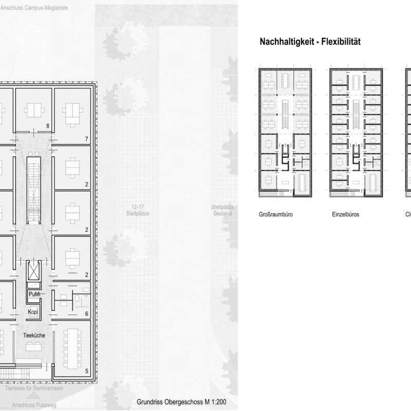 Grundriss Bürogebäude