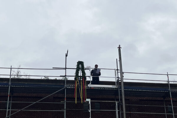 Richtkranz mit Redner